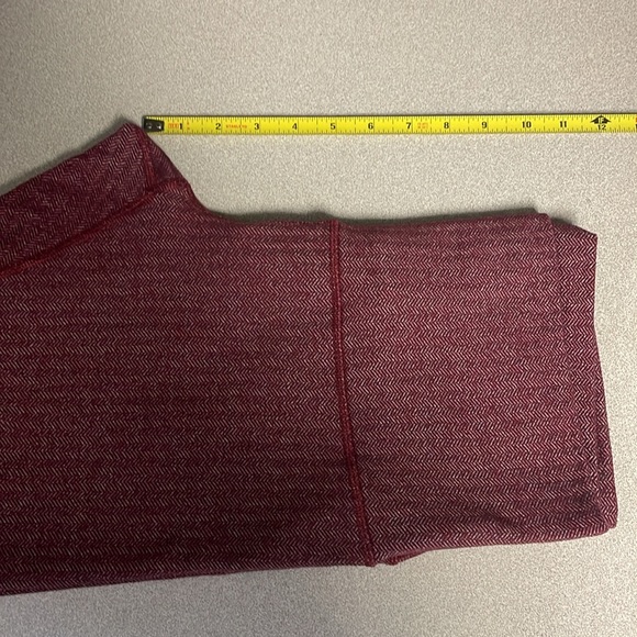 Lululemon Wunder Under High Rise Heathered Herringbone Bordeaux Drama leggings - Picture 7 of 8